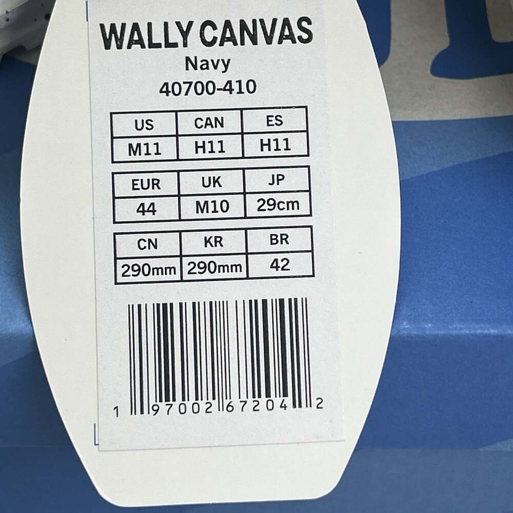 Hey Dude Wally Stretch Canvas Navy Blue Men's US 11 EU 44 UK 10 40700-410 NEW - Picture 9 of 10